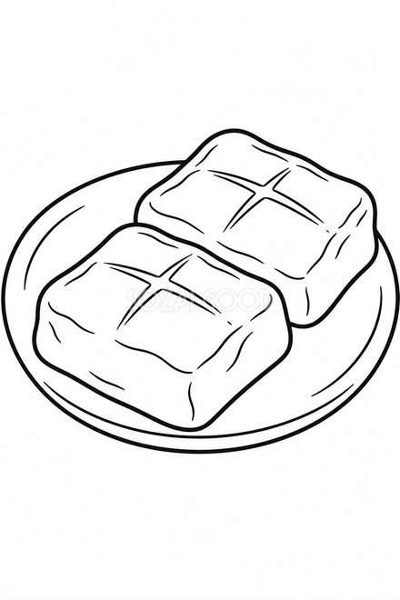 おもちの塗り絵 おもちの塗り絵
