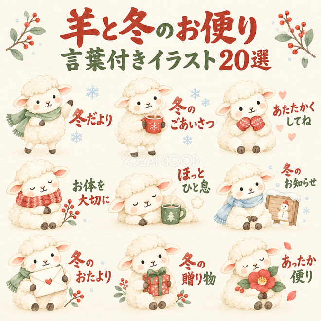 羊と冬のお便り・見出し20選
