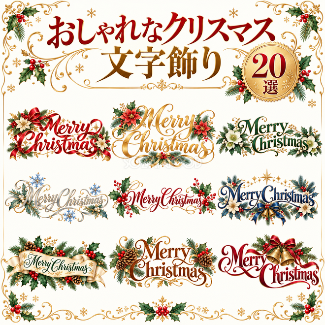 おしゃれなクリスマスの文字飾り20選