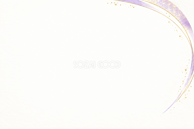 紫の二重の弧の長寿祝いカード