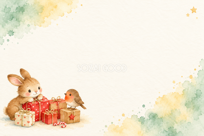 贈り物の小さな山のクリスマスカード 贈り物の小さな山のクリスマスカード