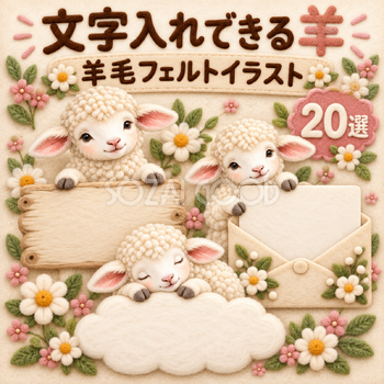 羊毛フェルトのかわいい羊20選