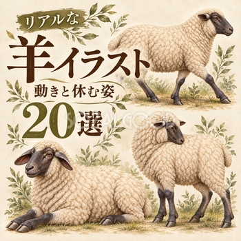 リアルな羊の動きと休む姿20選