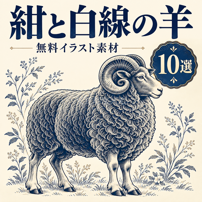 紺と白線の羊10選