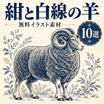 紺と白線の羊10選