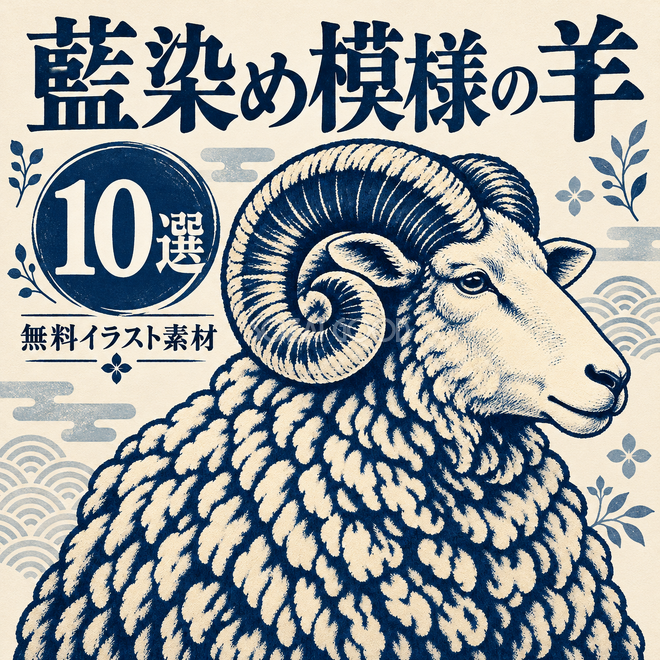 藍染め模様の羊10選