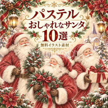 パステルのサンタ10選