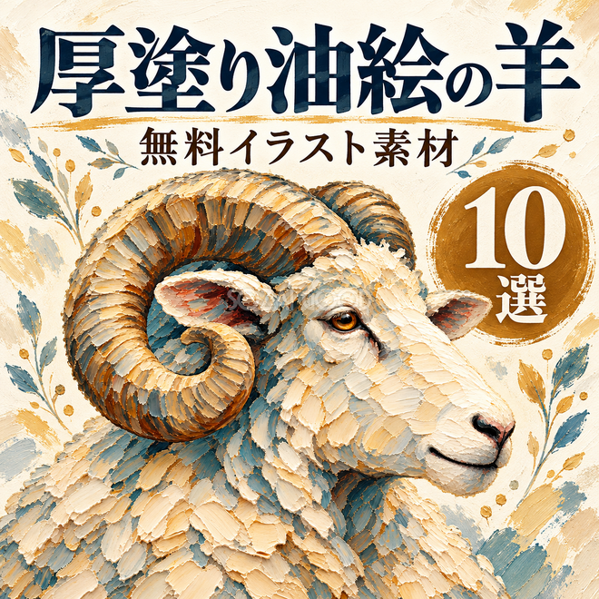 厚塗り油絵の羊10選 厚塗り油絵の羊10選