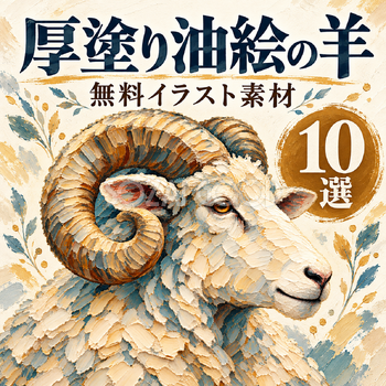 厚塗り油絵の羊10選