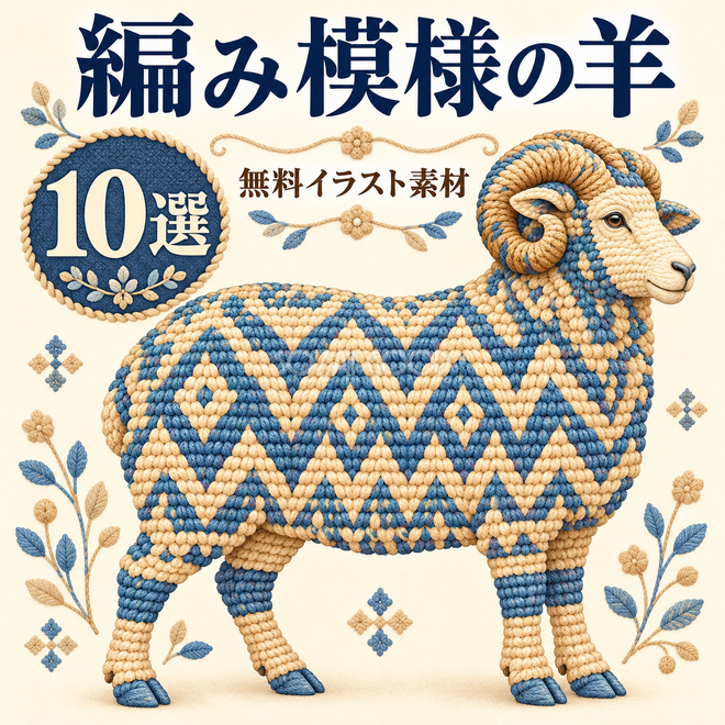編み模様の羊10選