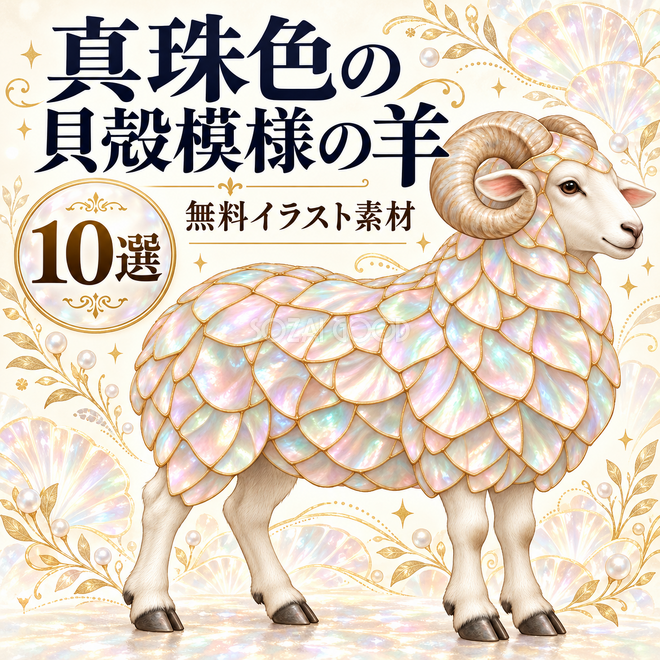 真珠色の貝殻模様の羊10選 真珠色の貝殻模様の羊10選
