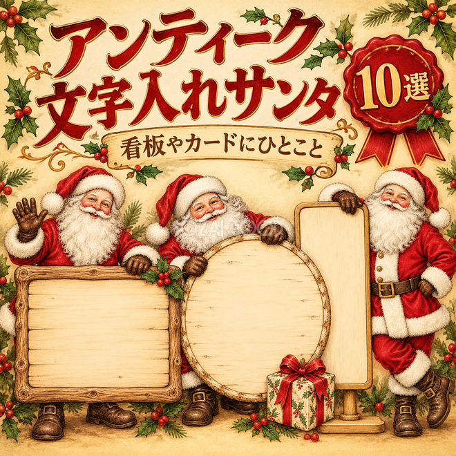 アンティークの文字入れサンタ10選