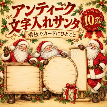 アンティークの文字入れサンタ10選