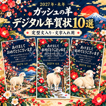 ガッシュの羊デジタル年賀状10選