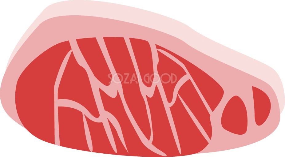 牛肉 食べ物-食材-グルメイラスト