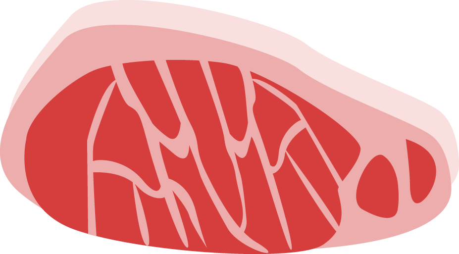 牛肉 食べ物-食材-グルメイラストに写真・文字を入れる