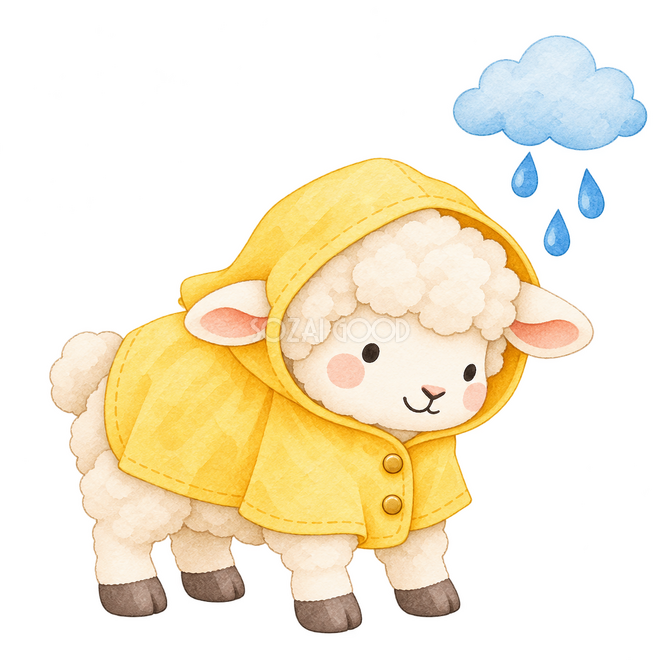 雨の日を伝える羊 雨の日を伝える羊