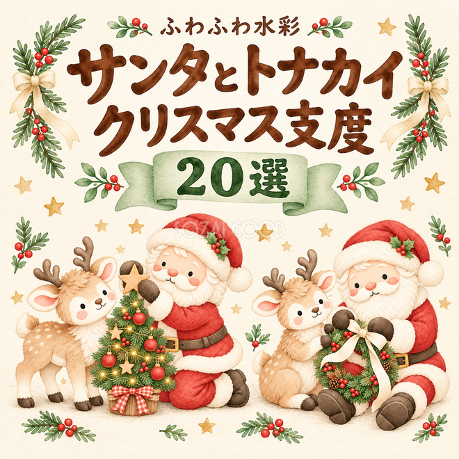 サンタとトナカイのクリスマス支度20選