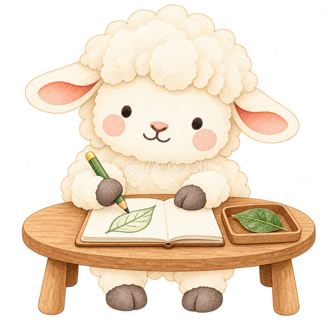 観察したことを絵に描く羊 観察したことを絵に描く羊