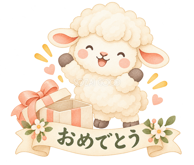 おめでとうの羊