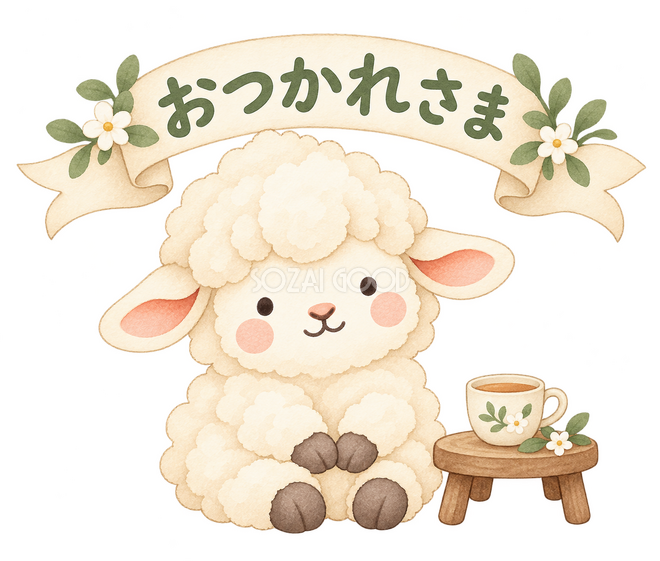 おつかれさまの羊