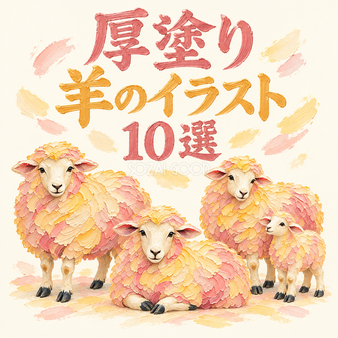 厚塗りの羊10選