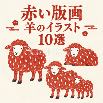 赤い版画の羊10選