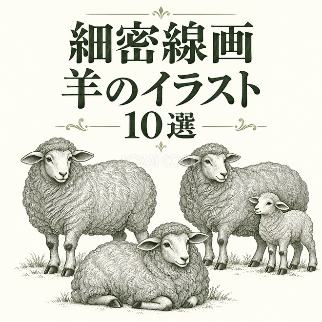 細密線画の羊10選