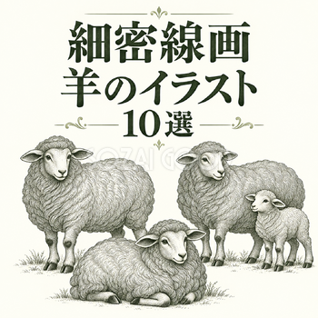 細密線画の羊10選