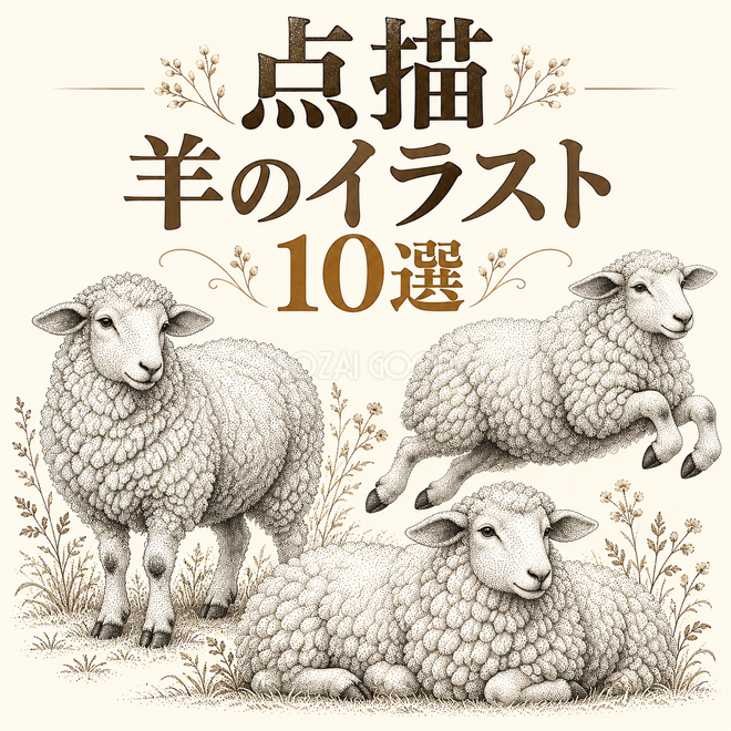 点描の羊10選 点描の羊10選