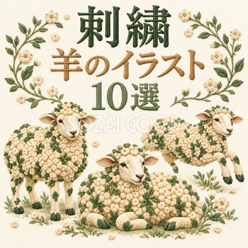 刺繍の羊10選