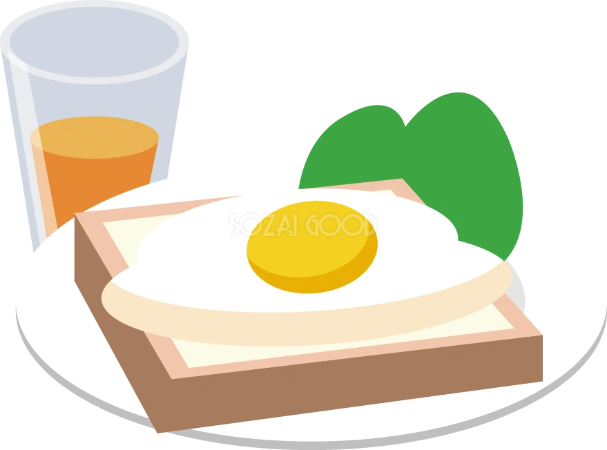 トースト 食べ物-食材イラスト