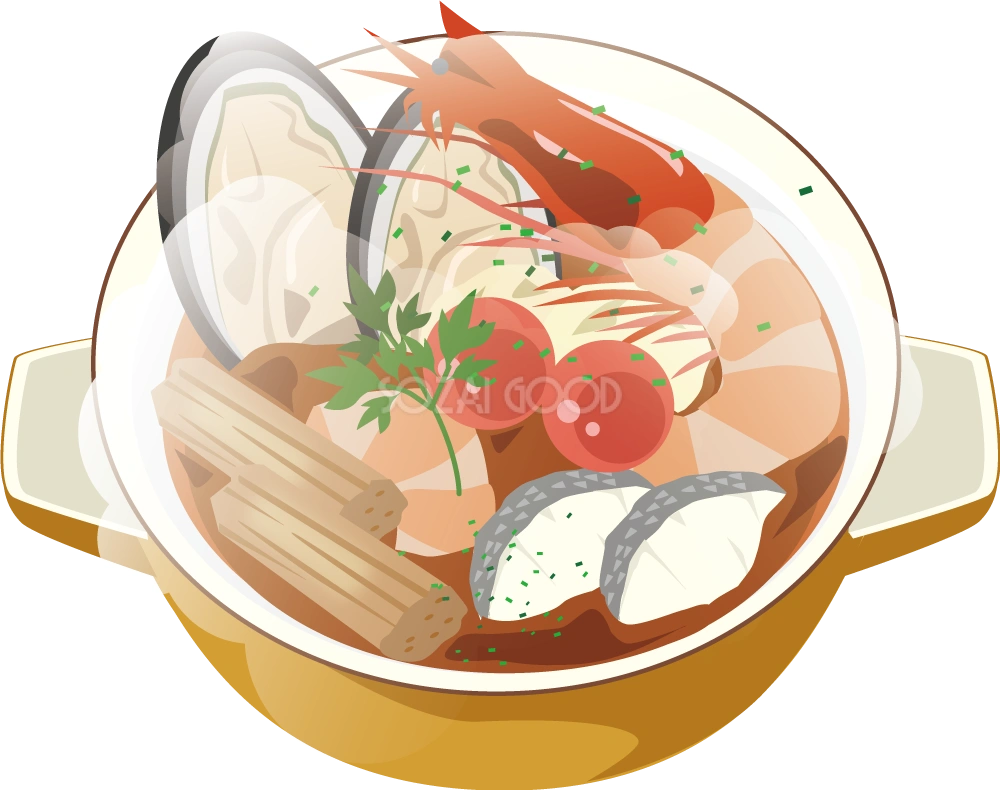 ブイヤベース 食べ物 無料イラスト