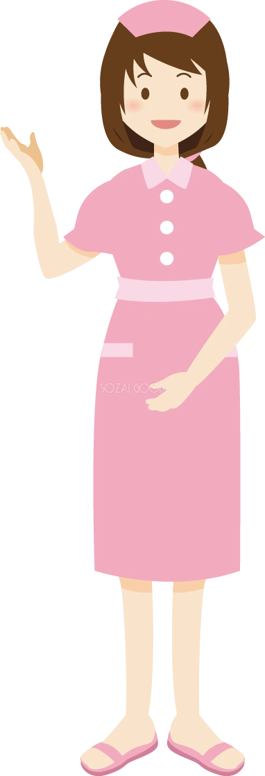 看護婦・看護師 人（病院）イラスト