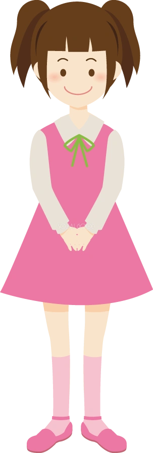 子供 女の子 人(家族)イラスト