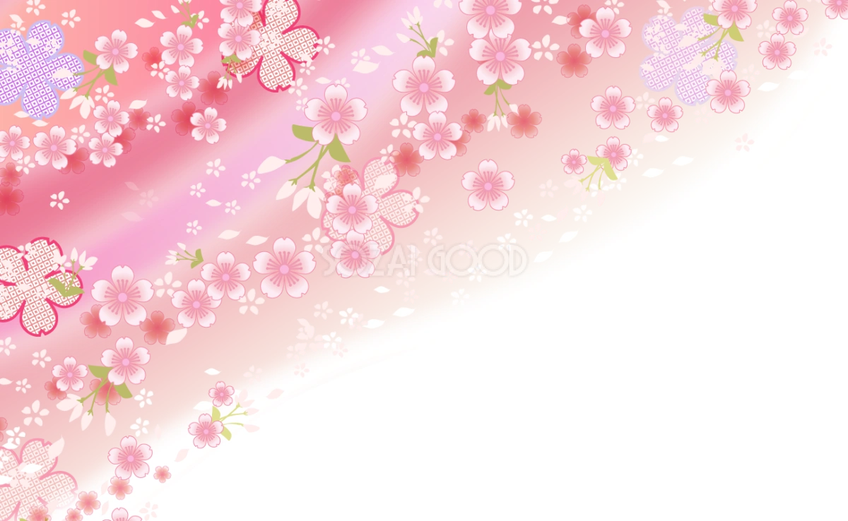 着物(振袖)背景 無料背景イラスト