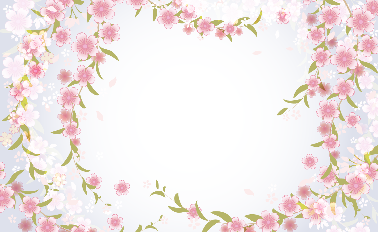 和風桜背景 無料背景イラストに写真・文字を入れる