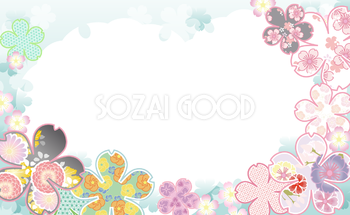 花の背景イラスト無料フリー 素材good