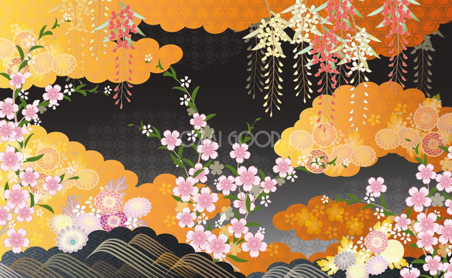 ロイヤリティフリーかっこいい 和風 背景 画像 日本のイラスト