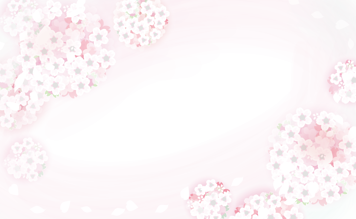 桜（左上右下Ver） フレーム素材 飾り枠無料背景イラストに写真・文字を入れる