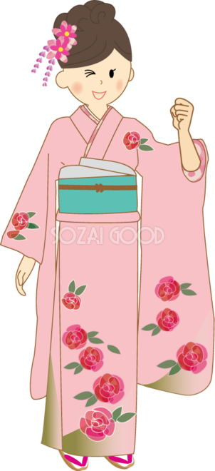 着物 和服 イラスト 無料フリー 素材good