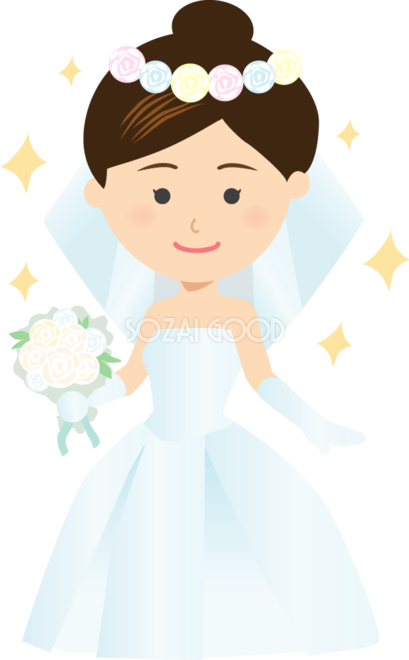 結婚式 花嫁 イラスト Kekkonshiki Infotiket Com