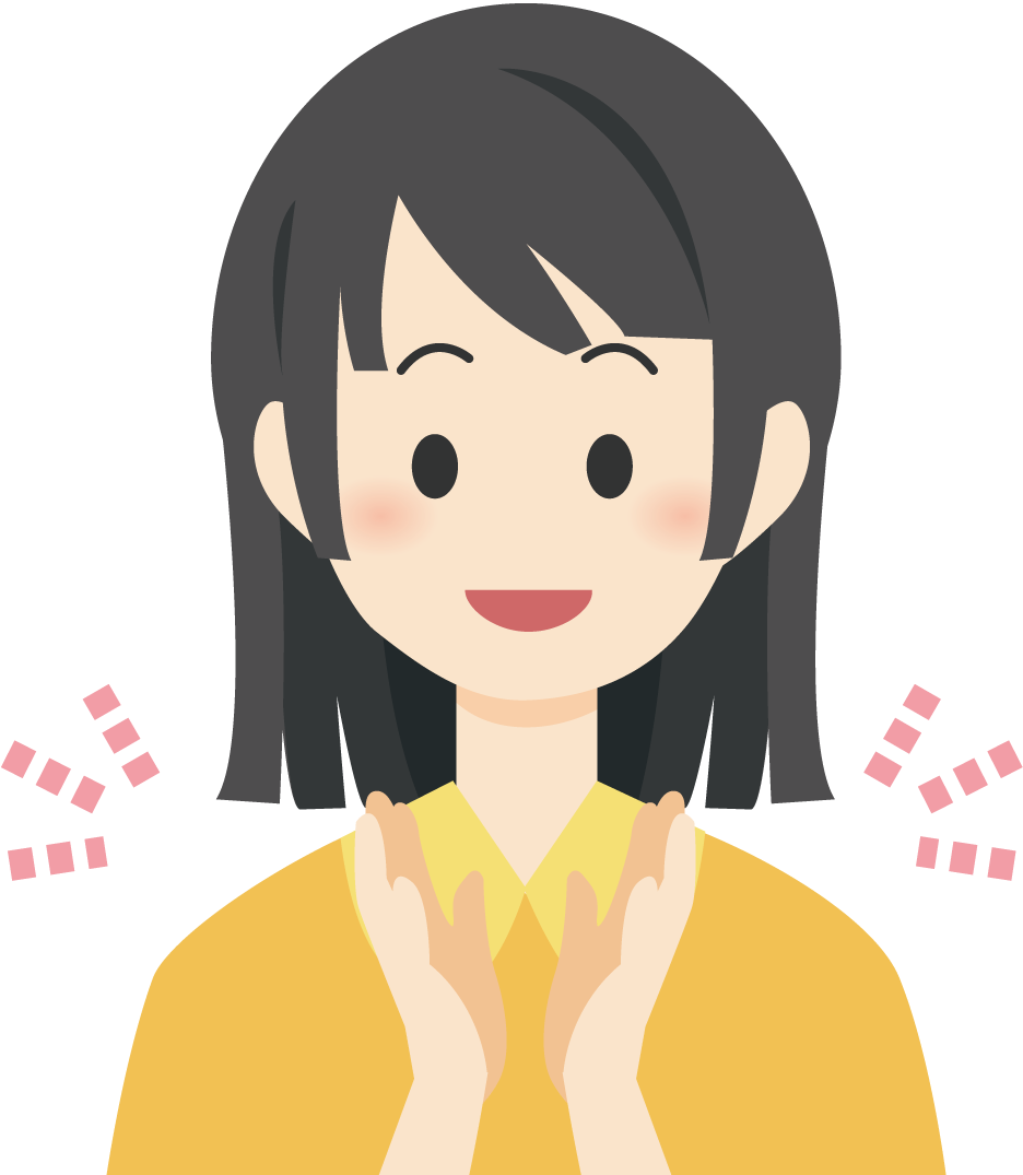 女の子 拍手 人 無料イラストに写真・文字を入れる