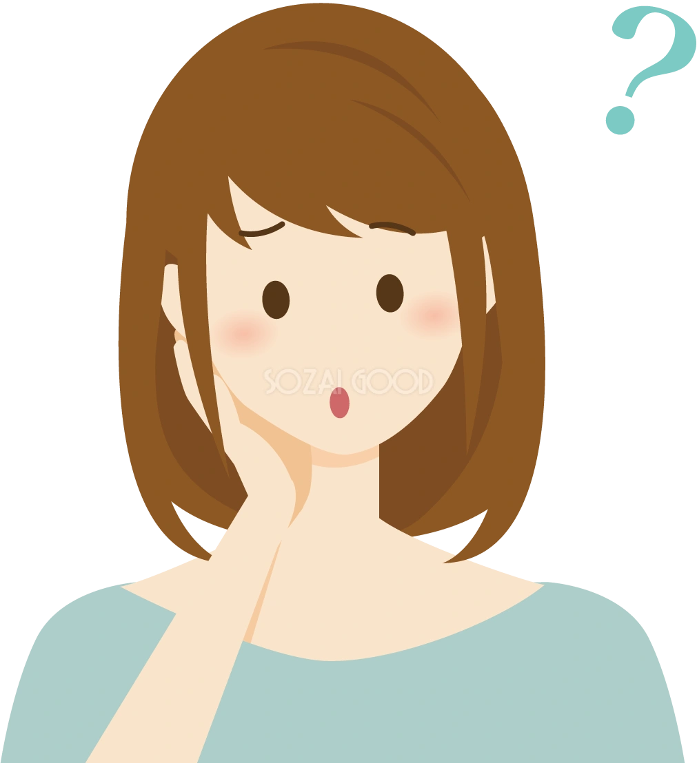 主婦 女性 考える 人 無料イラスト