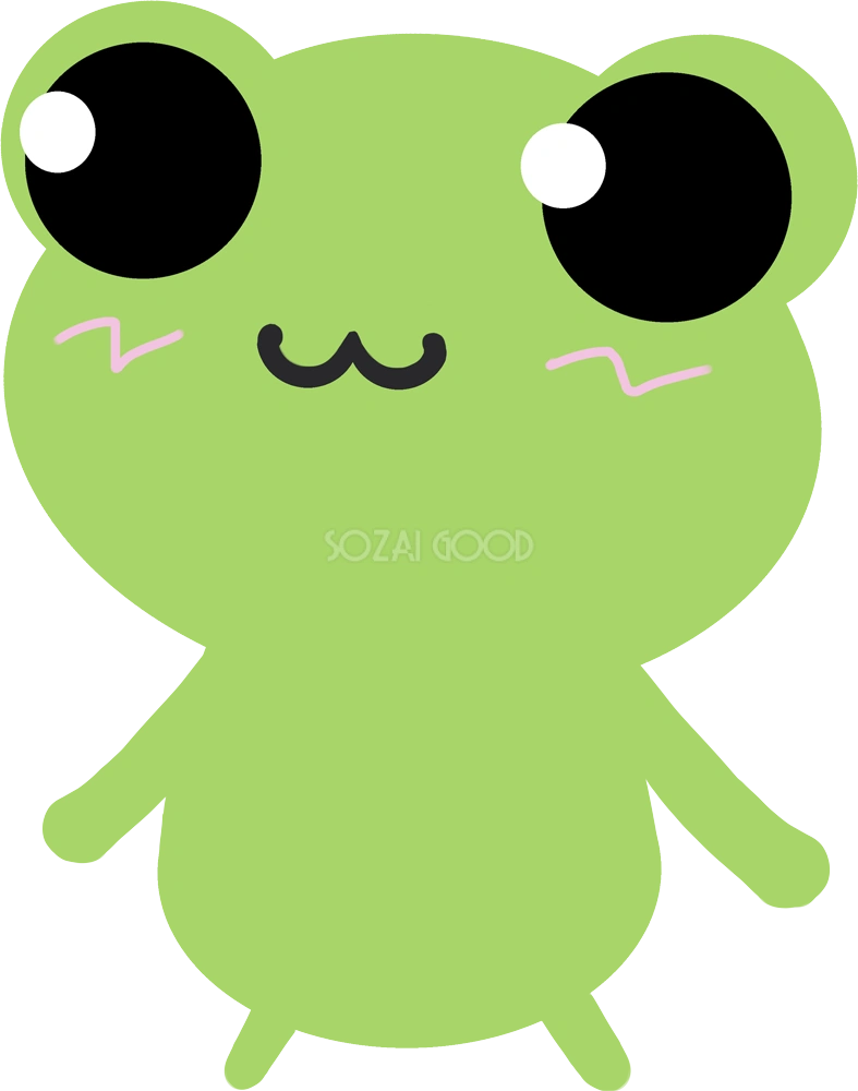 カエル イラスト【左向き編】 無料イラスト