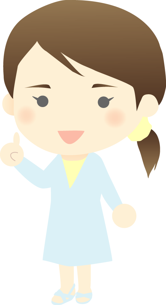 薬剤師が人差し指を立てポイント 医療 無料イラストに写真・文字を入れる