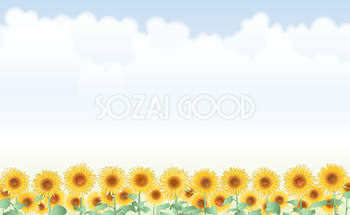 ひまわりイラスト 無料フリー 素材good