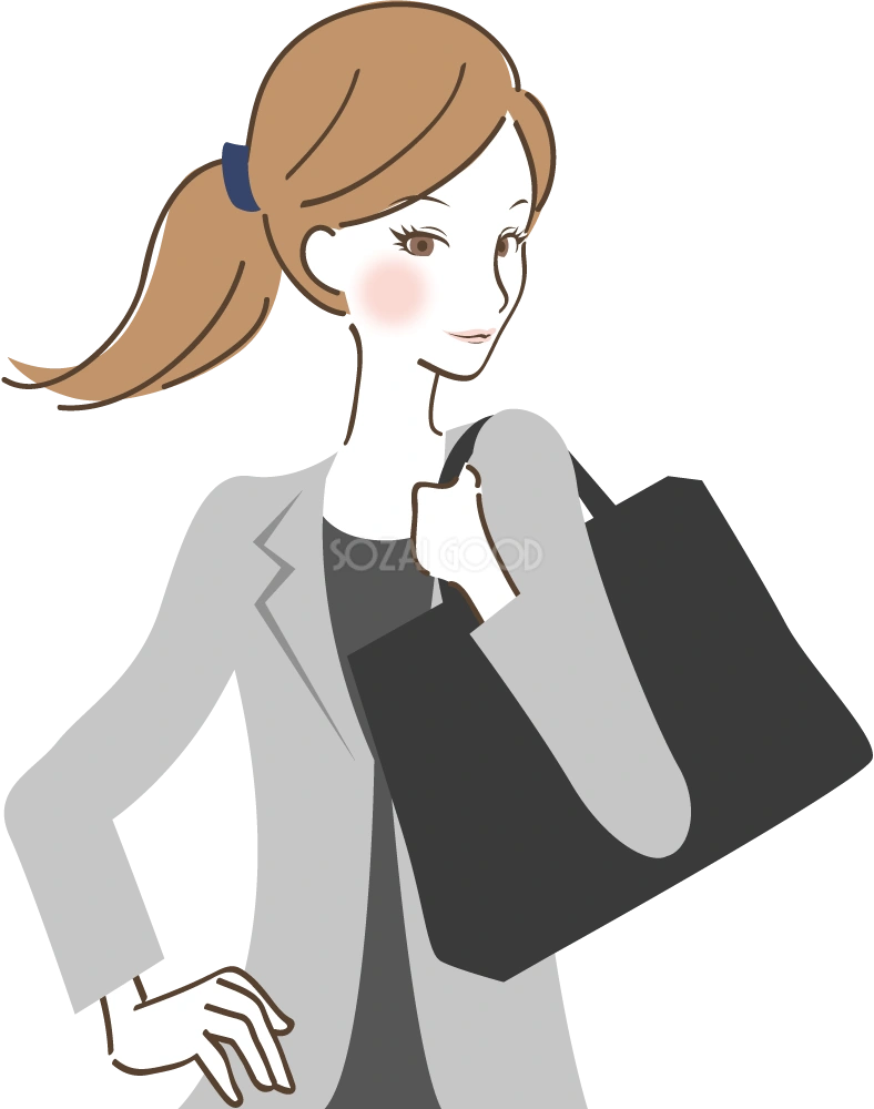 できる女 キャリアウーマン 無料イラスト01