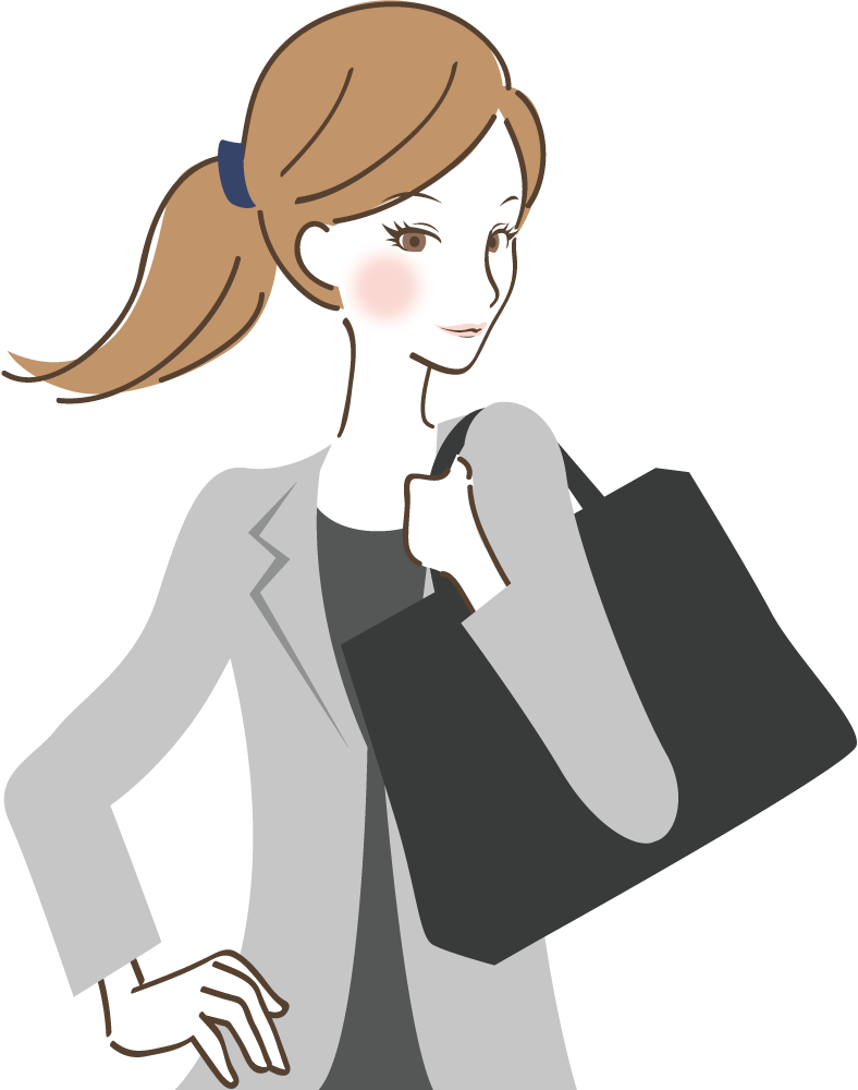 できる女 キャリアウーマン 無料イラスト01に写真・文字を入れる