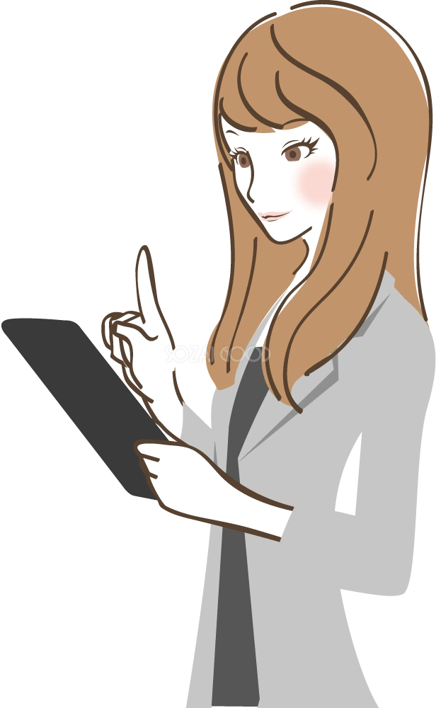 できる女 キャリアウーマン 無料イラスト02